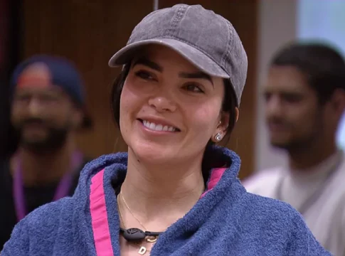 Segundo a dinâmica anunciada anteriormente por Tadeu Schmidt, a mexicana iria ficar na casa até a formação do próximo Paredão. Foto: Globo