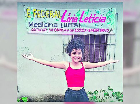 Lívia foi aprovada em fevereiro e a UFPA alegou que ela não teria comprovado renda adequada à vaga. Foto: Reprodução