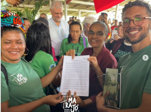 Marina Silva esteve em Soure. Foto: Observatório do Marajó