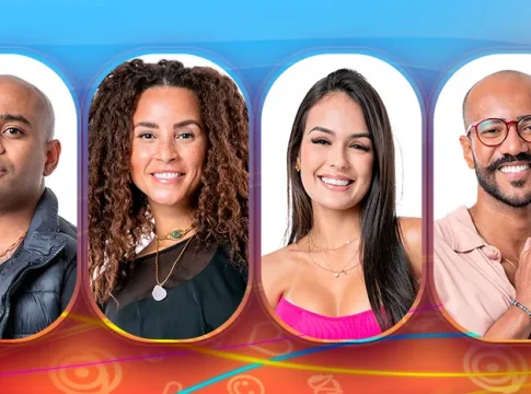 Cezar, Domitila, Larissa e Ricardo se enfrentam no Paredão do BBB 23. Foto: TV Globo
