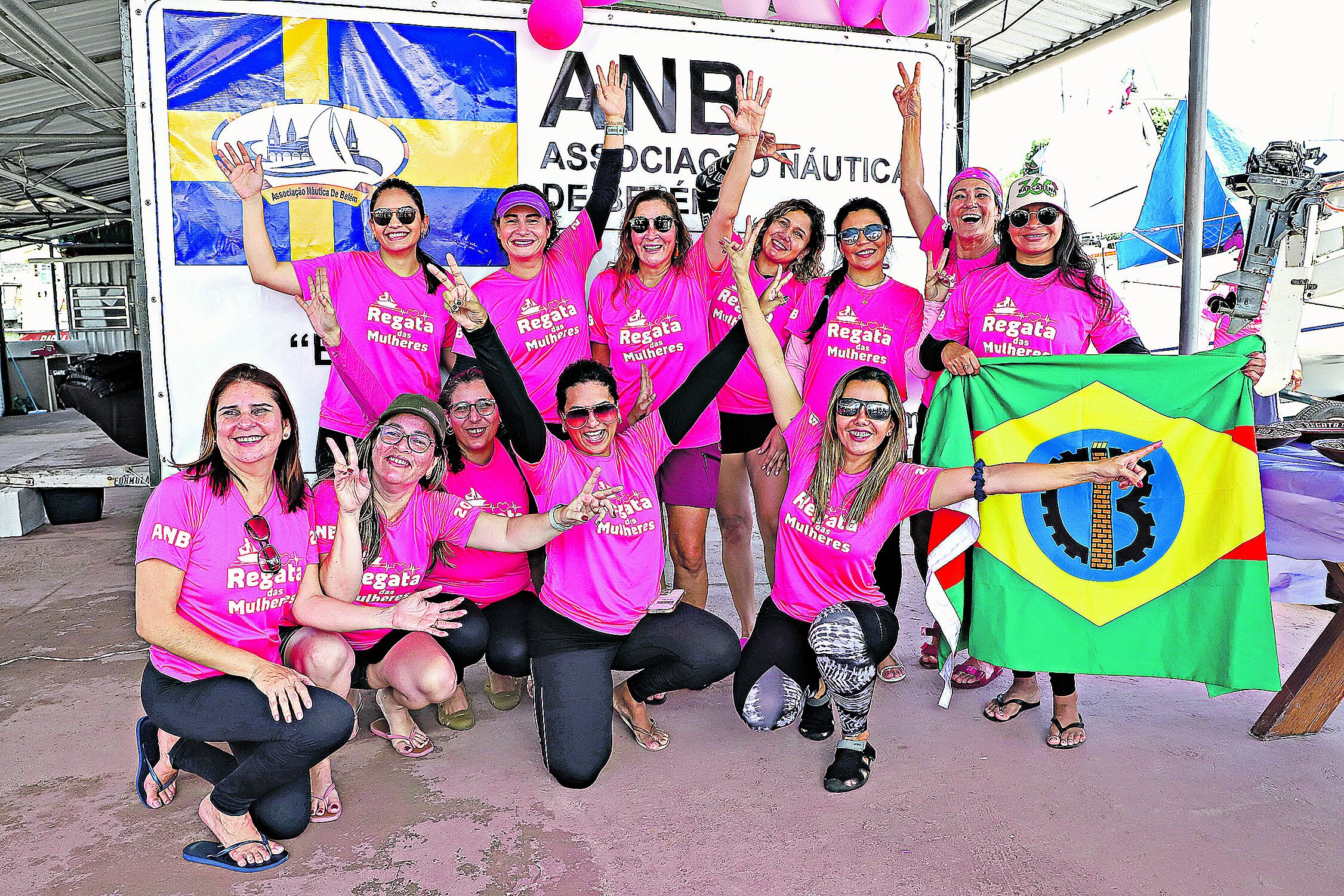 Evento deu início ao calendário de regatas anual, além de comemorar o Dia da Mulher. Foto: Irene Almeida/Diário do Pará.