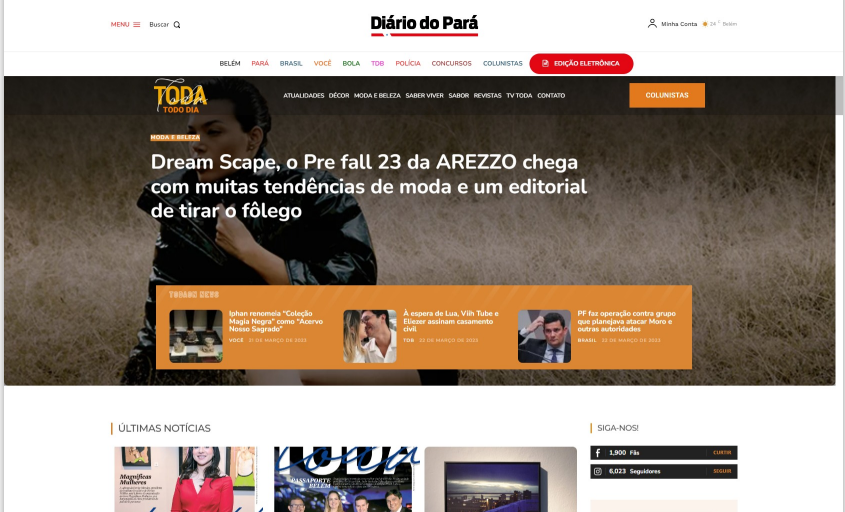 Revista TODA retorna ao jornal em edição diária e on-line