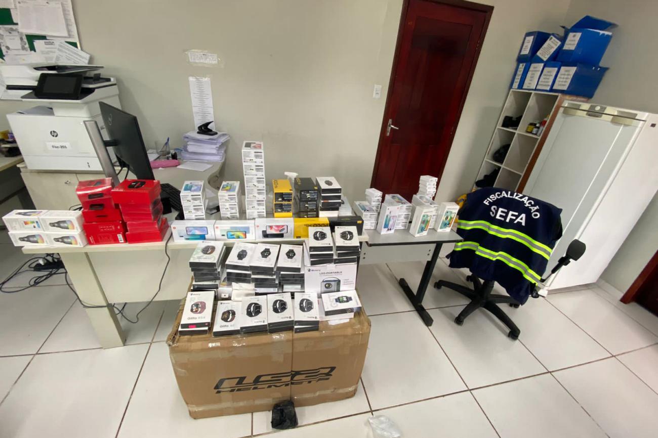 Após sair de Belém, carga com produtos da China é apreendida em Dom Eliseu. Foto: Divulgação