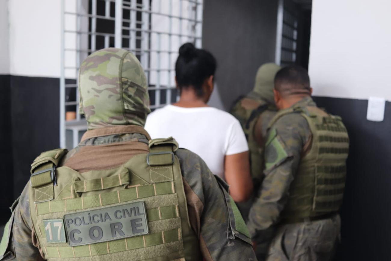 Todo material apreendido foi encaminhado para a delegacia de Polícia Civil, onde foi apresentado para a autoridade policial de plantão. Foto: Talison Lima / PC