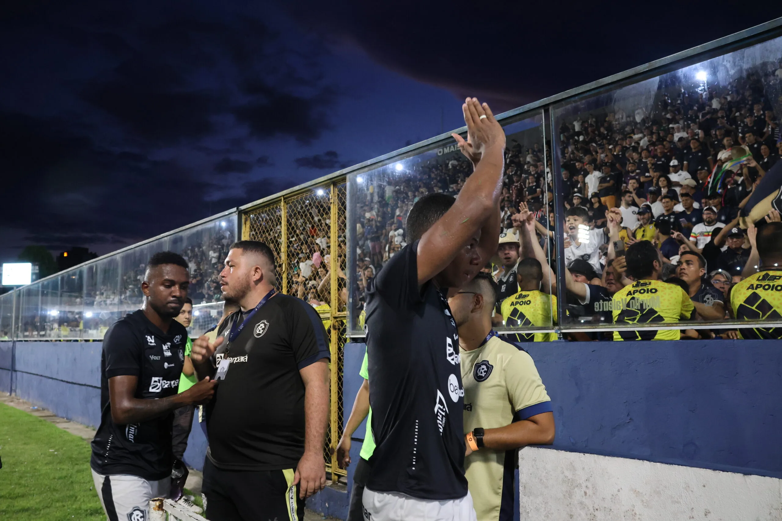 Na entrevista coletiva pós jogo, Rodrigo Santana comentou sobre o que considera a melhora do Clube do Remo desde sua chegada, com duas vitórias em três jogos. Foto: Irene Almeida/Diário do Pará.