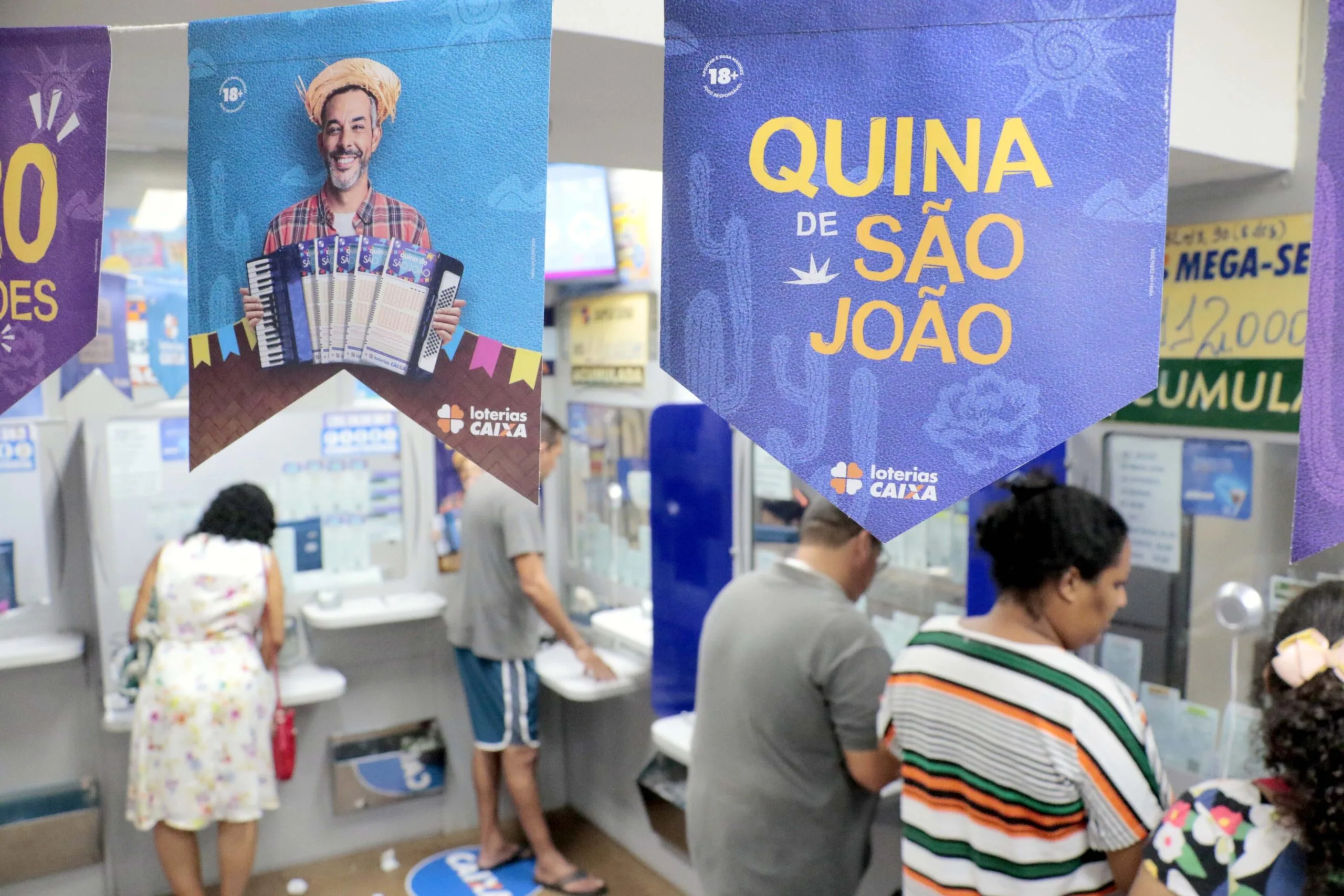 A partir desta segunda-feira (10), as apostas feitas para a Quina serão exclusivas para o concurso especial 6.462, da Quina de São João. Foto: Ricardo Amanajás / Diario do Pará.