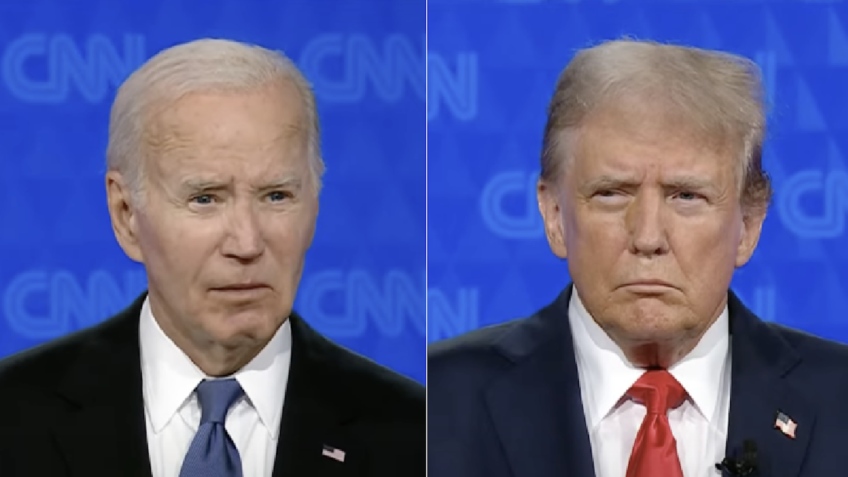 Os candidatos à Presidência dos Estados Unidos Joe Biden e Donald Trump se enfrentaram nesta quinta-feira (27) no primeiro e provável único