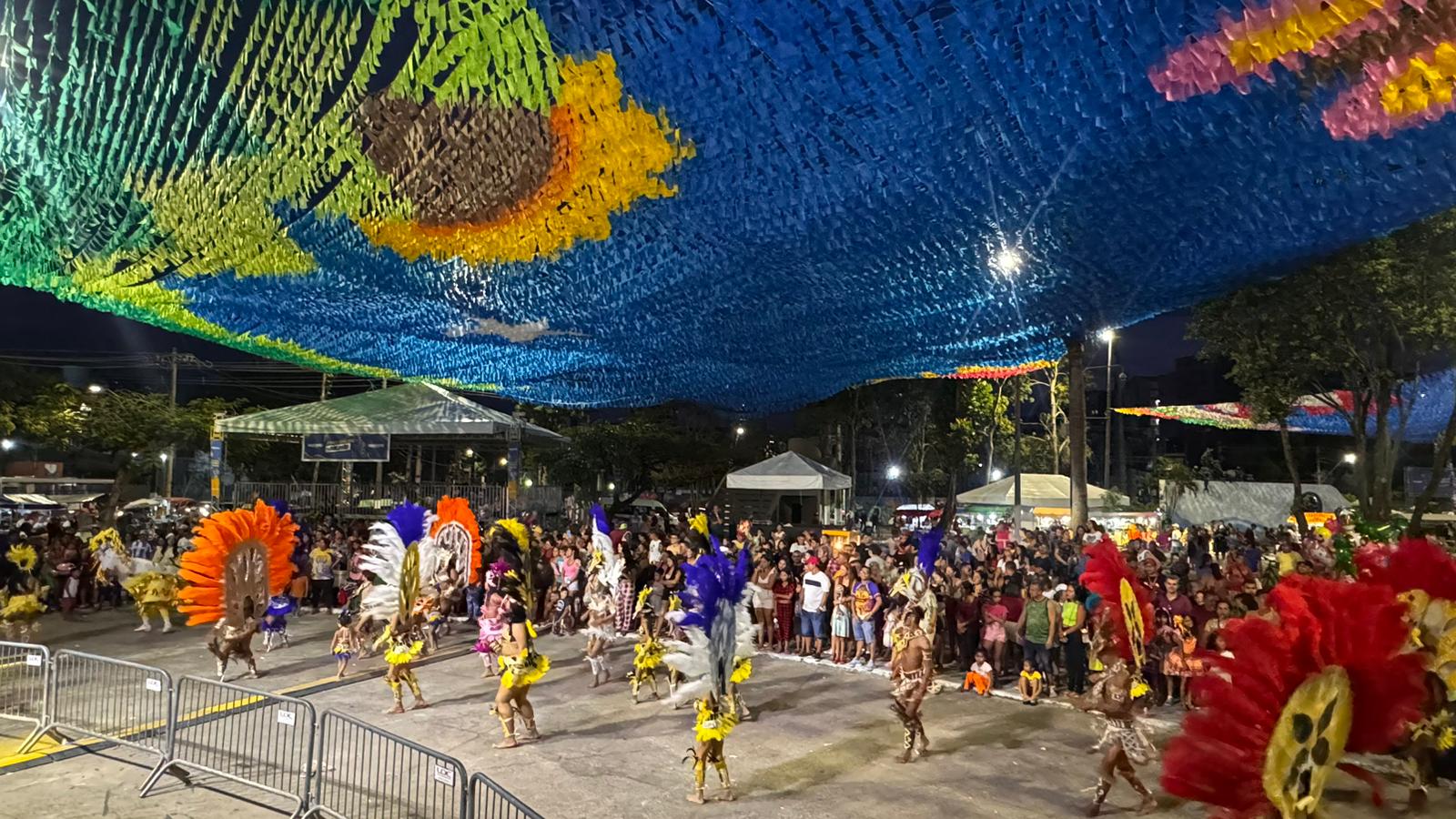 Um total de 34 quadrilhas participaram da competição e foram avaliadas nos seguintes quesitos: conjunto; coreografia; traje, entre outros. Foto: Ascom/Belémtur