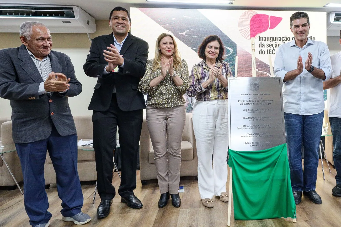 Na tarde de terça-feira (9), foi inaugurado o novo prédio da Seção de Hepatologia (SEHEP) do Instituto Evandro Chagas (IEC), em Ananindeua. Foto: Marco Santos / Ag. Pará
