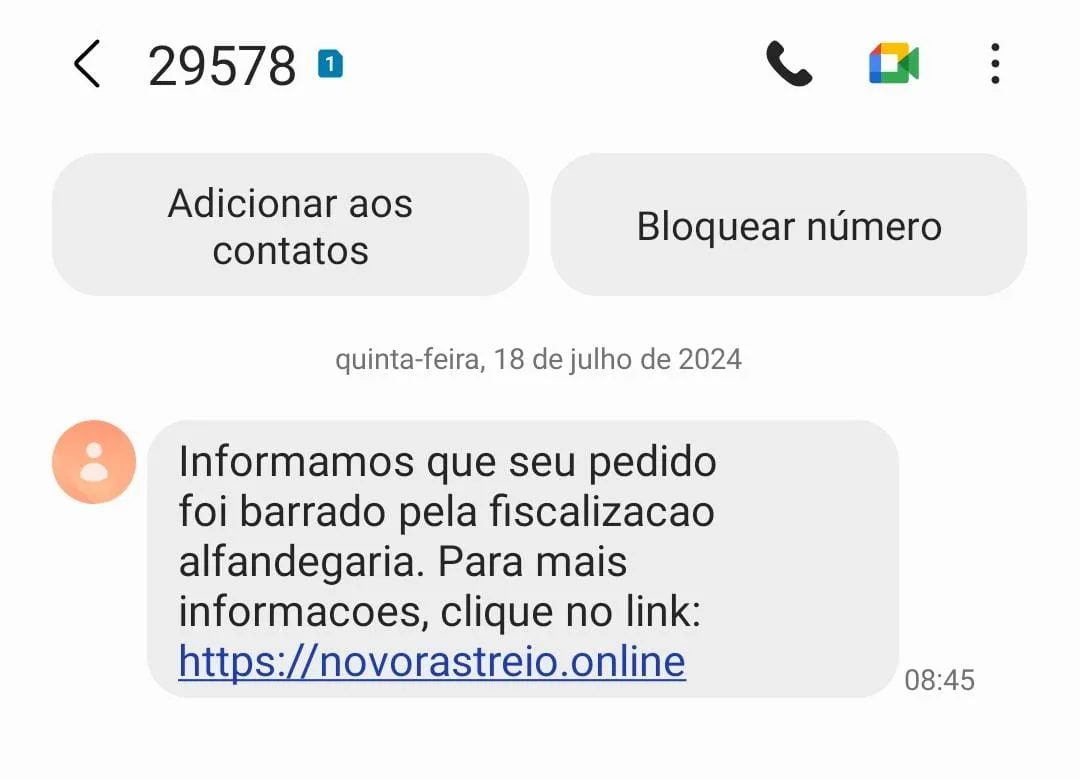 Correios alertam para 'golpe da alfândega' com SMS suspeito