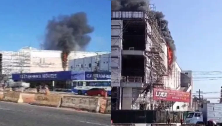 Um incêndio foi registrado em um shopping na manhã desta terça-feira (2). O estabelecimento fica localizado às margens da rodovia BR-316, na entrada de Belém.

