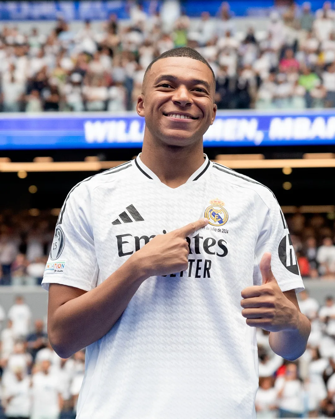 Mbappé foi apresentado na manhã desta terça-feira (16) pelo Real Madrid