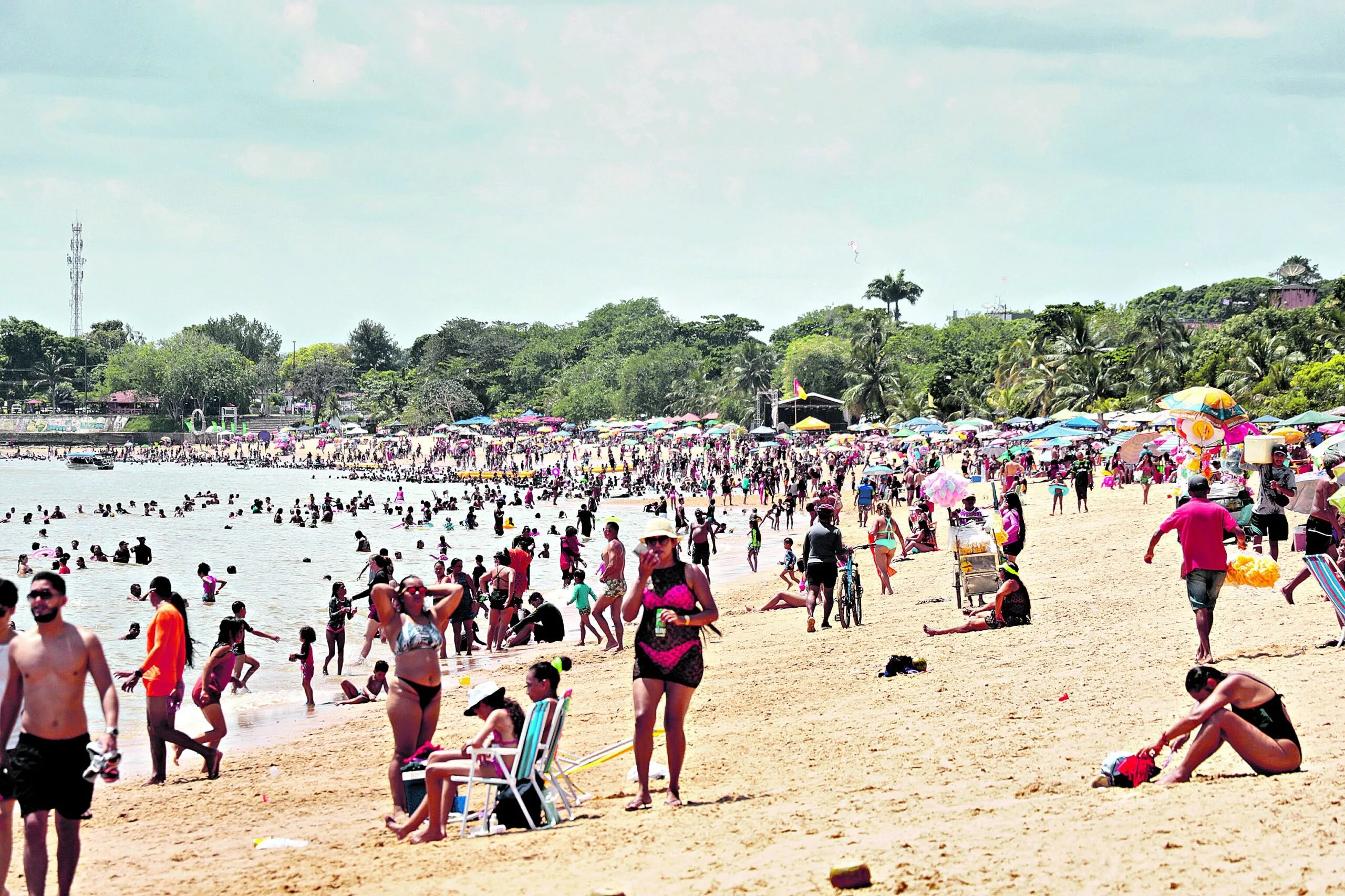 As praias de Mosqueiro são as mais buscadas do Pará. Foto: Celso Rodrigues/ Diário do Pará.