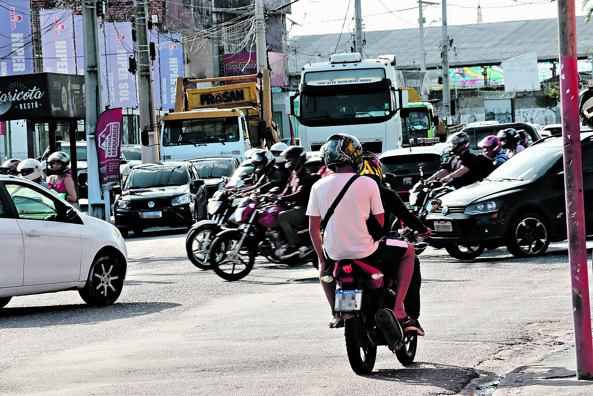 Motocicletas representam 43% da frota de veículos no Pará FOTOS: CELSO RODRIGUES