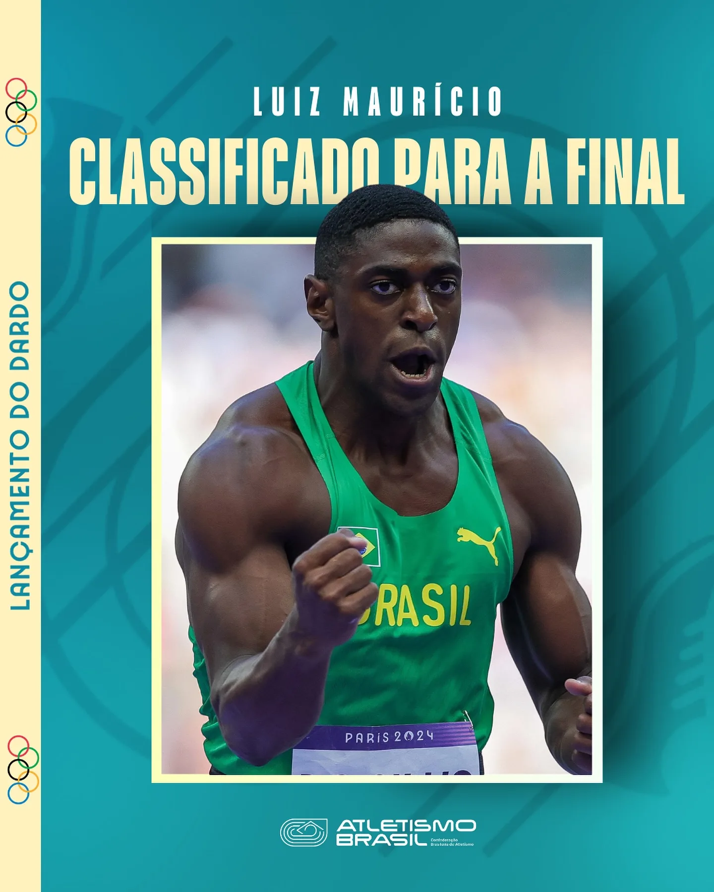 O brasileiro Luiz Maurício fez o melhor lançamento de sua vida (85,91m) em sua terceira e última tentativa no lançamento de dardo, nesta terça-feira (6),