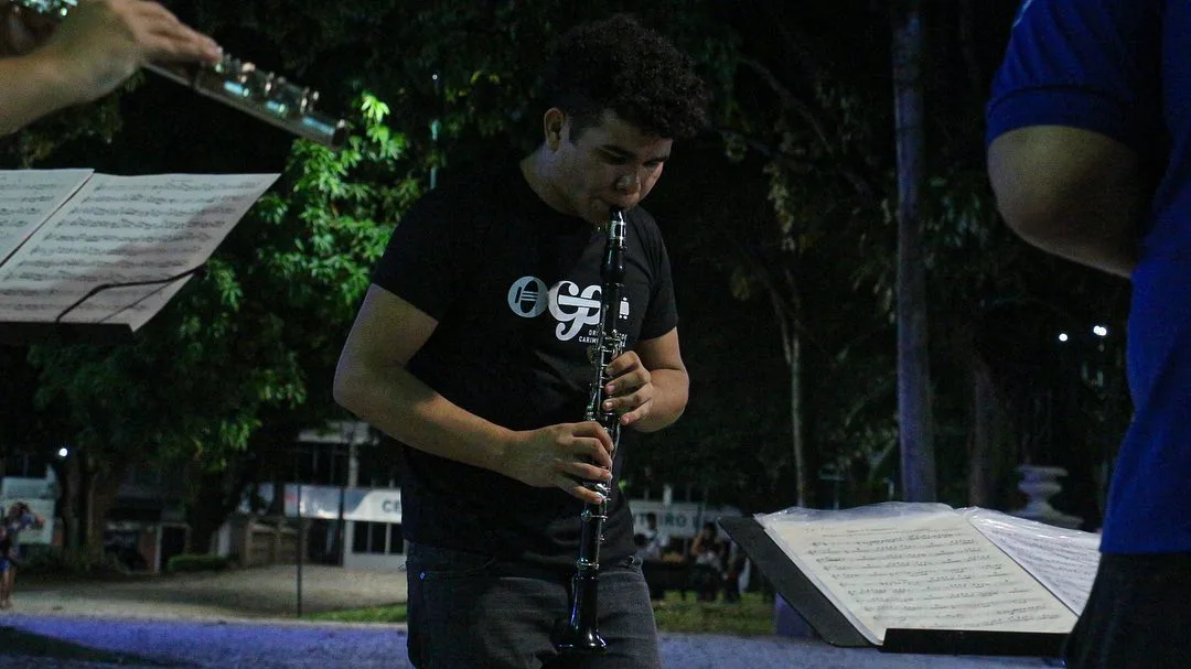 Jonny Lobato criou a OCP como projeto de permanente formação de novos instrumentistas para o carimbó FOTO: DIVULGAÇÃO