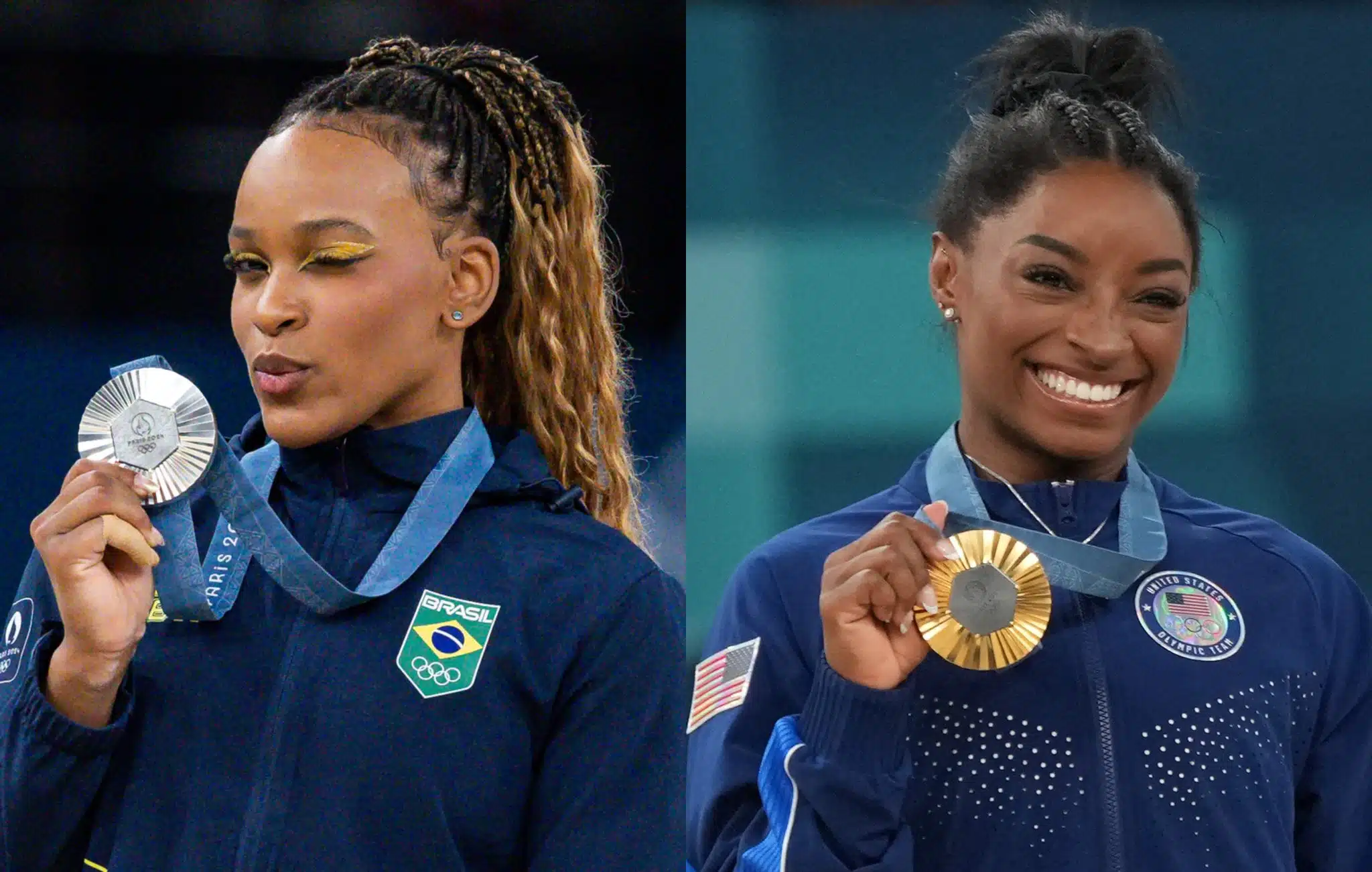 O ouro de Rebeca Andrade no solo das Olimpíadas de Paris poderia ter passado para as mãos de Simone Biles, se a arbitragem não tivesse cometido um erro.