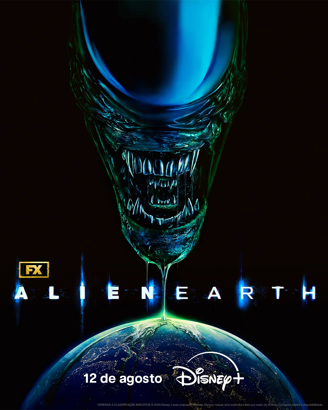 Alien: Earth do FX, uma nova série dramática de Noah Hawley, baseada na renomada franquia Alien. Foto: Divulgação